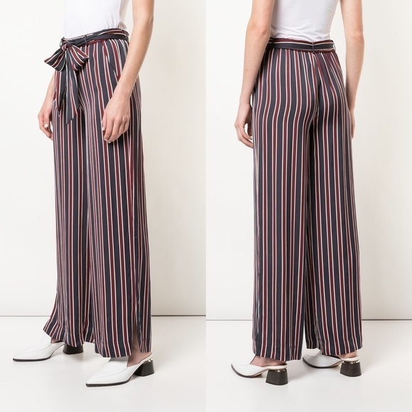 Frame Stripe Side Slit Easy Pant - Picture 2 of 11